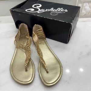 Seychelles gold sandals